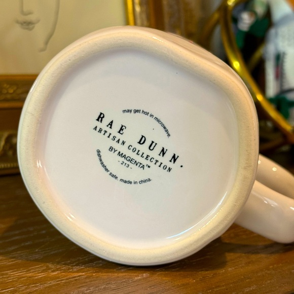 RAE DUNN “Jingle Bells” Mug in Ivory and Red Lettering - Picture 3 of 6